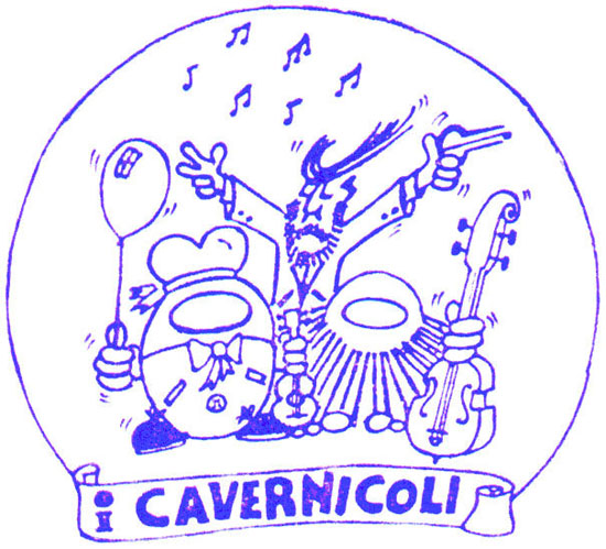 Logo de I Cavernicoli - blu